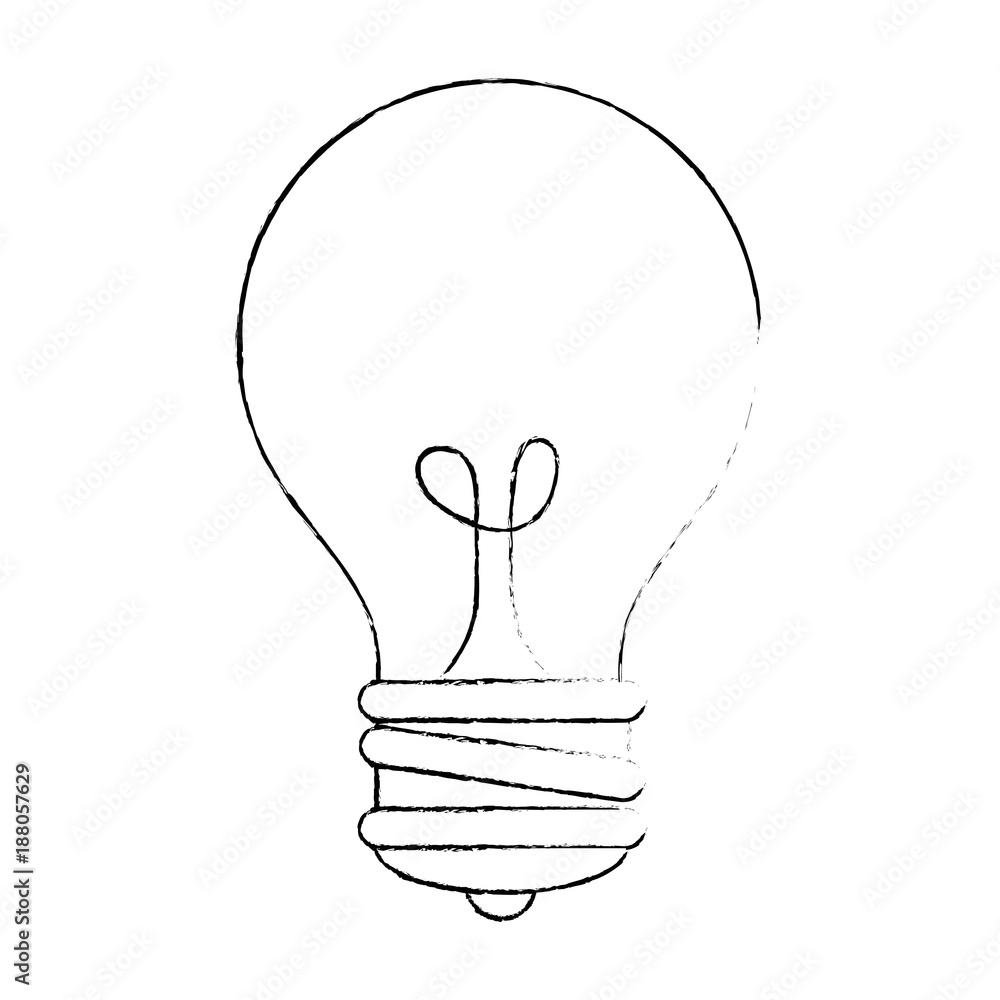 bulb light isolated icon