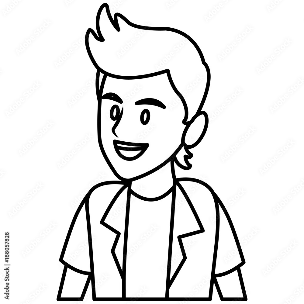 Man profile cartoon icon vector illustration graphic design Man profile cartoon icon vector illustration graphic design