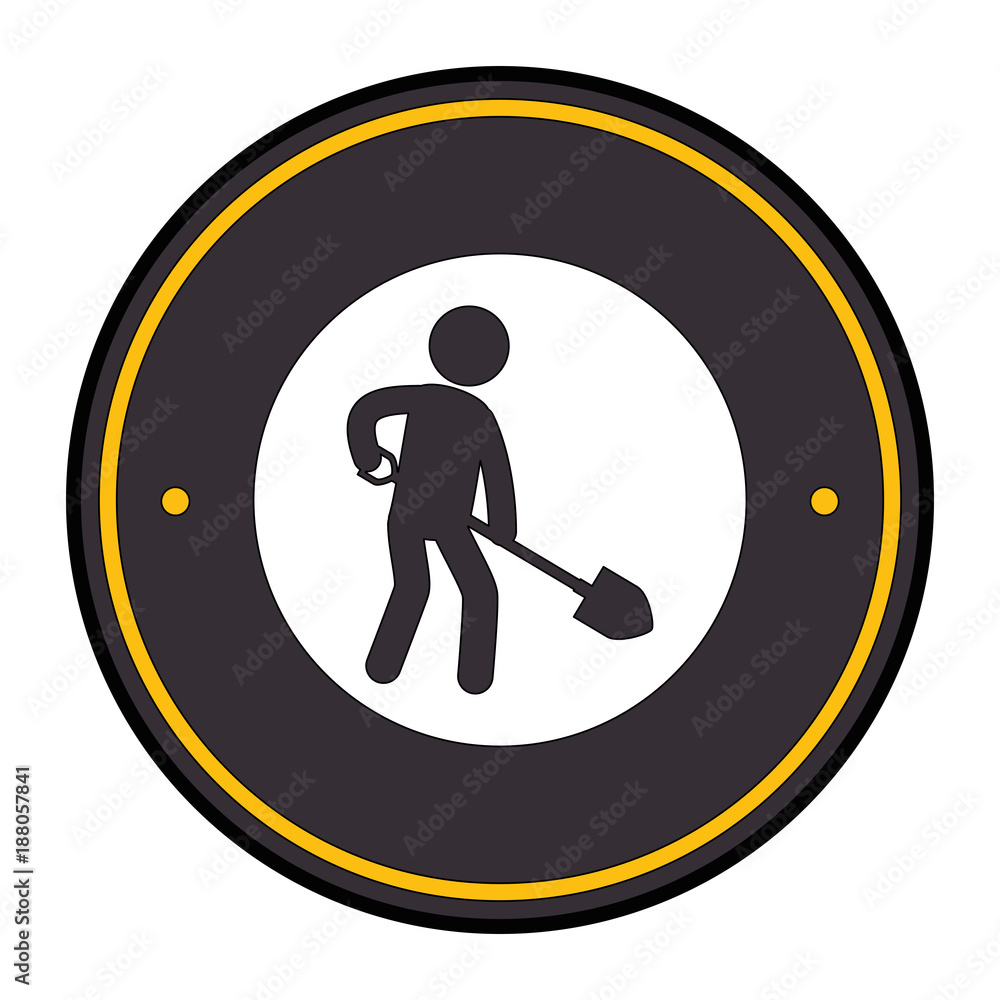 construction traffic signal with worker construction traffic signal with worker