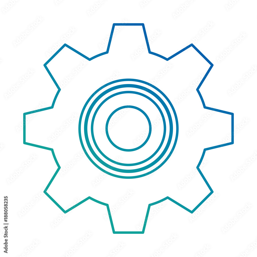 gears machine isolated icon