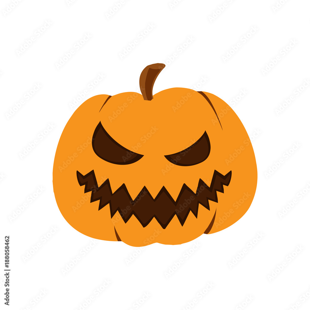 Fototapeta premium Pumpkin icon. Halloween sign. Vector Illustration