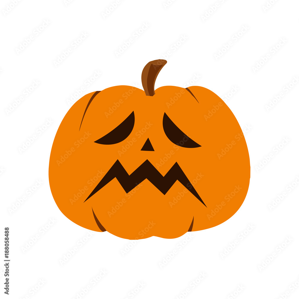 Fototapeta premium Pumpkin icon. Halloween sign. Vector Illustration