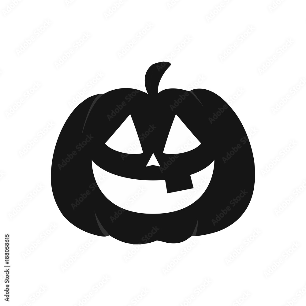 Pumpkin icon. Halloween sign. Vector Illustration Pumpkin icon. Halloween sign. Vector Illustration