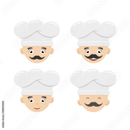 Set of funny cooks