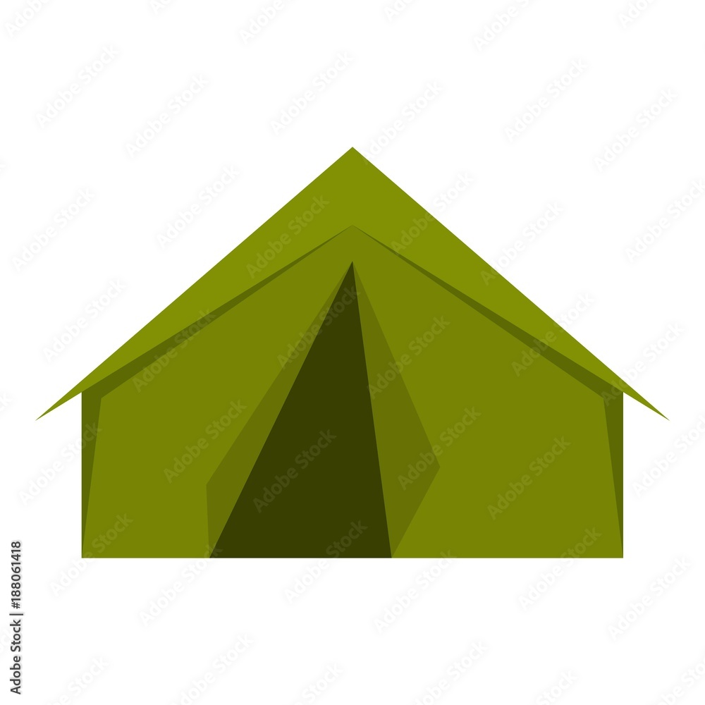 Tourist or a military tent icon isolated Tourist or a military tent icon isolated