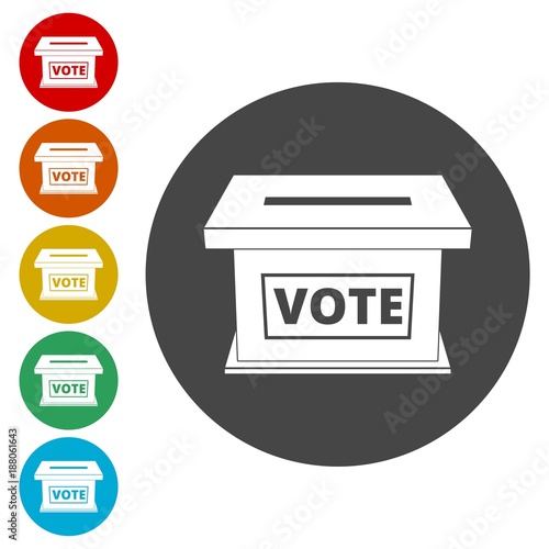 Voting concept, Vote concept icon, Flat style illustration of election day 
