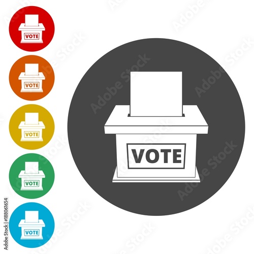 Voting concept, Vote concept icon, Flat style illustration of election day 