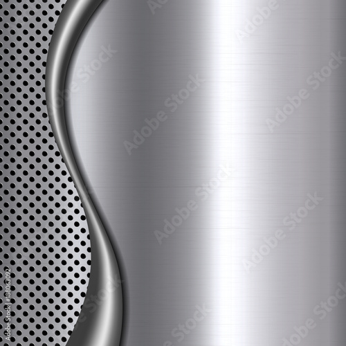 Vertical Metal stainless steel hole abstract background texture