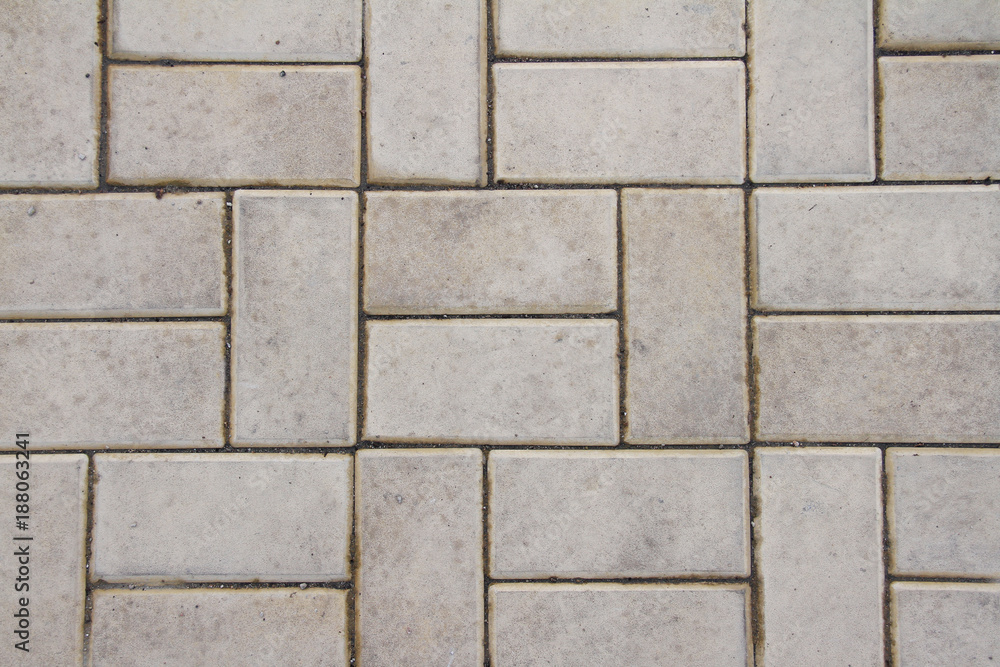 Gray tiled floor outdoors in shape rectangle, full frame
Gray tiled floor outdoors in shape rectangle, full frame