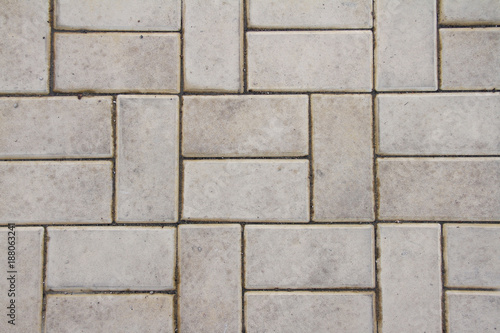 Gray tiled floor outdoors in shape rectangle  full frame  