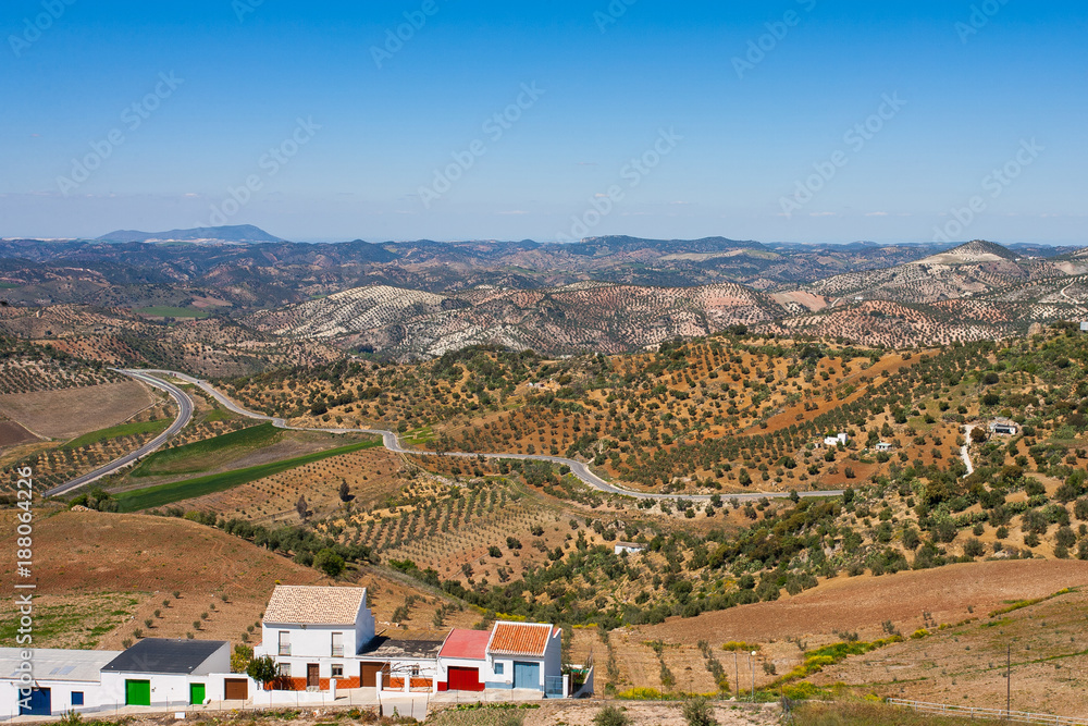 Olvera is a white village in Cadiz province, Andalucia, Southern Spain