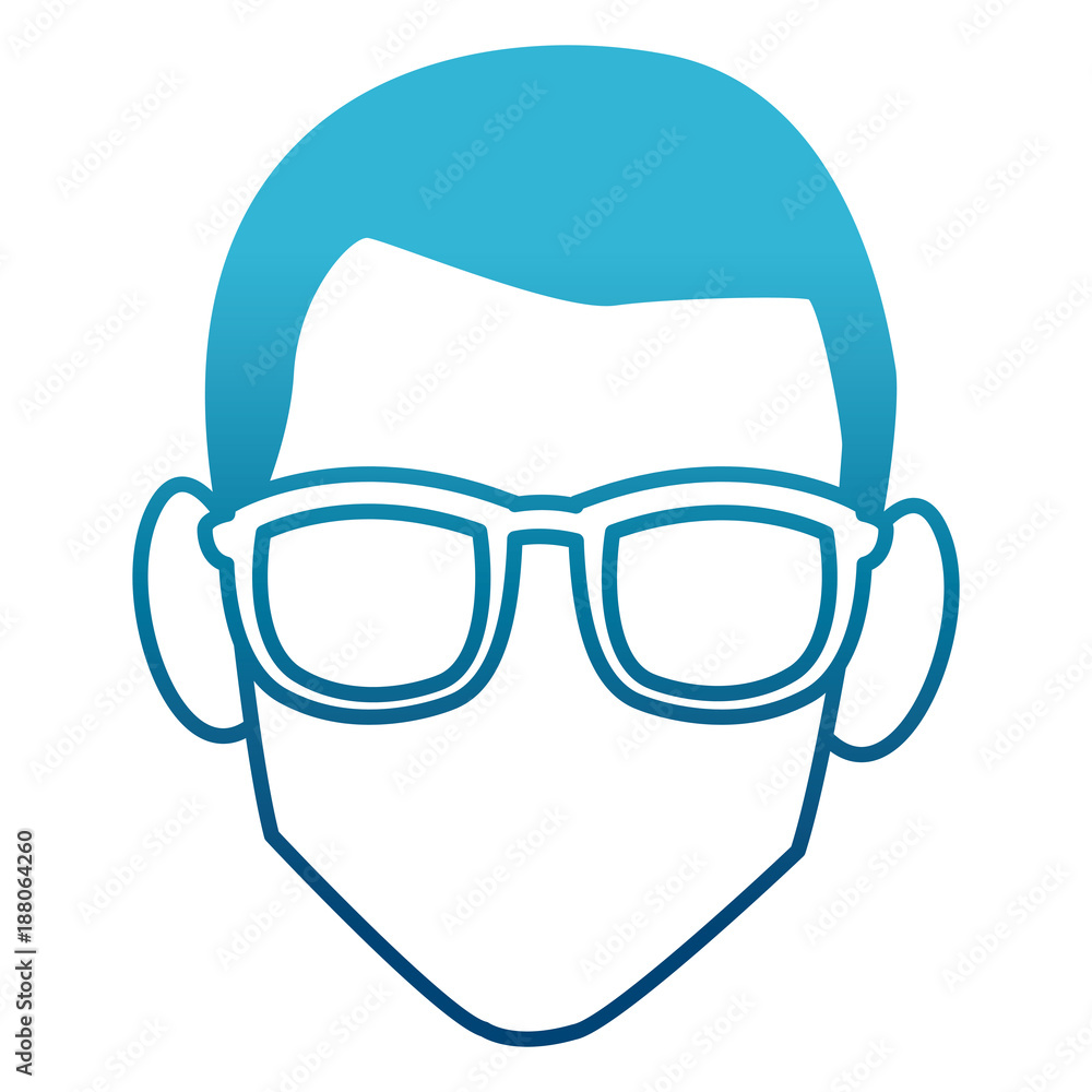 Faceless man with glasses icon vector illustration graphic design Faceless man with glasses icon vector illustration graphic design