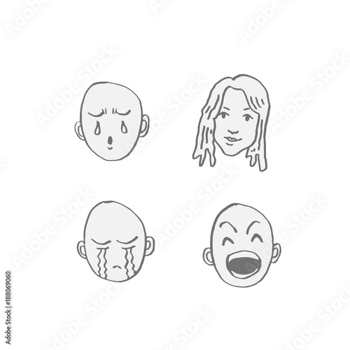 얼굴의 표정 / 손으로 그린 이모티콘 모음