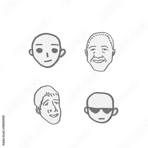 얼굴의 표정 / 손으로 그린 이모티콘 모음