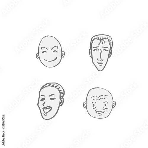 얼굴의 표정 / 손으로 그린 이모티콘 모음