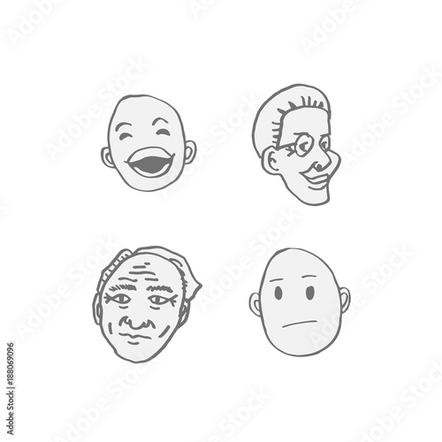 얼굴의 표정 / 손으로 그린 이모티콘 모음