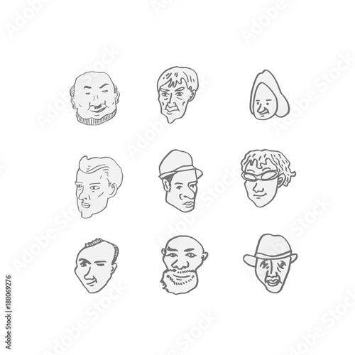 얼굴의 표정 / 손으로 그린 이모티콘 모음