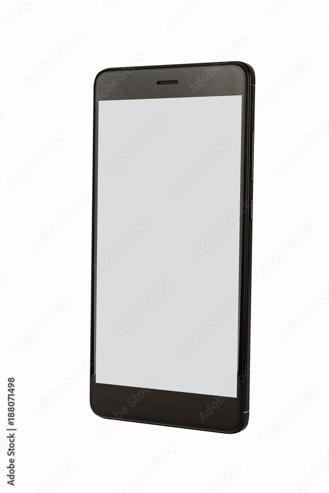 Black isolated smart phone Black isolated smart phone