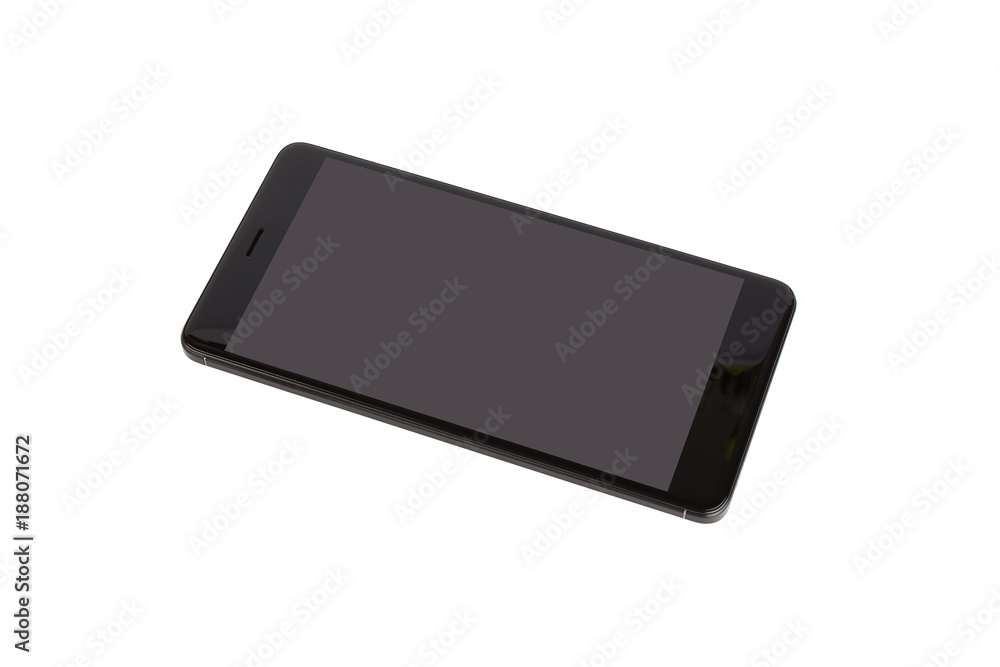 Black isolated smart phone Black isolated smart phone