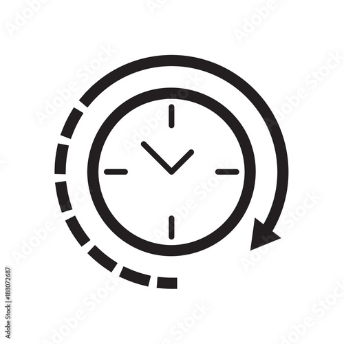 Clock icon Vector illustration, EPS10.
