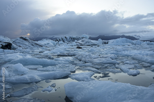 Wallpaper Mural Glacier Lagoon Iceland Postcard Torontodigital.ca