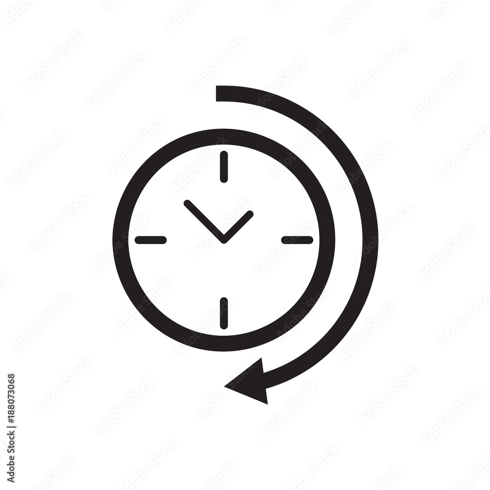 Clock icon Vector illustration, EPS10. Clock icon Vector illustration, EPS10.