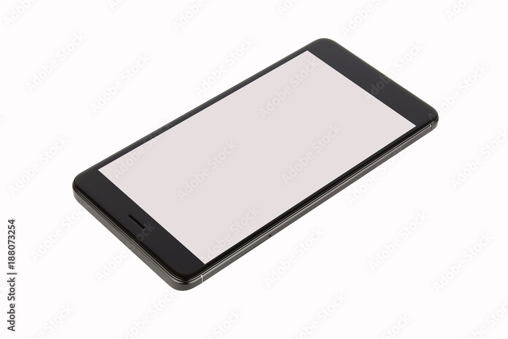 Black isolated smart phone Black isolated smart phone