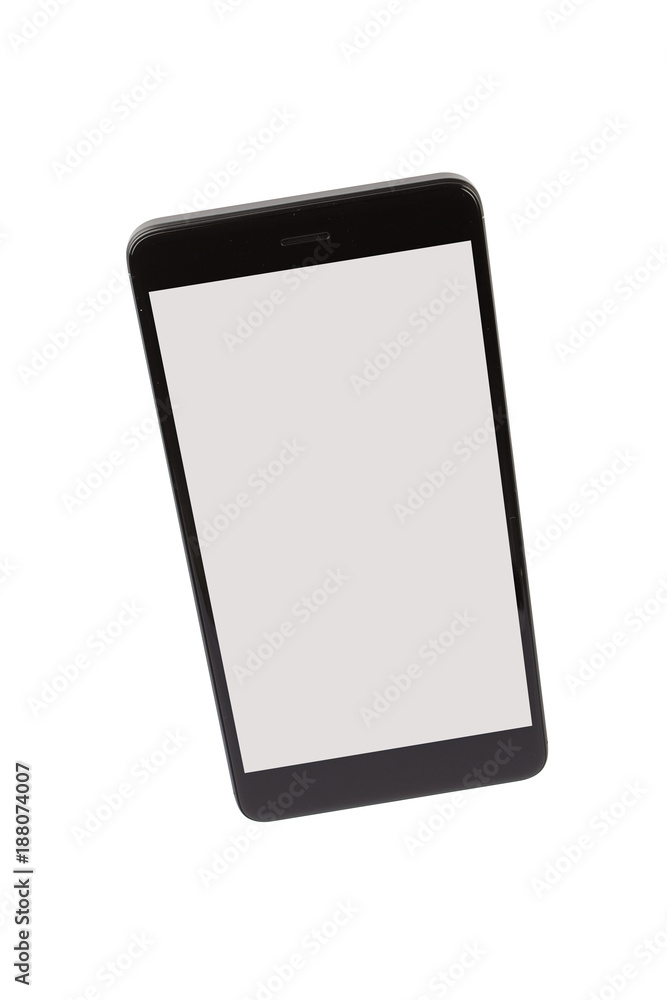 Black isolated smart phone Black isolated smart phone