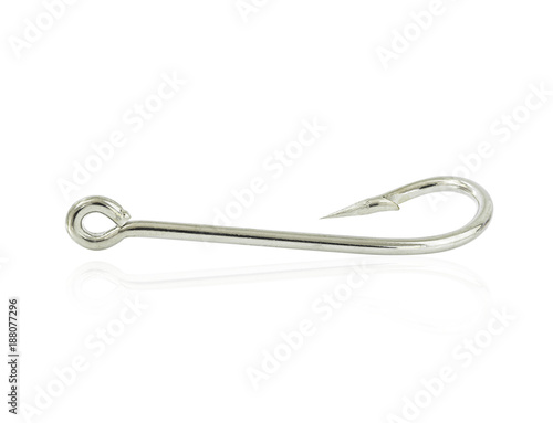 Fish hook isolated on a white background