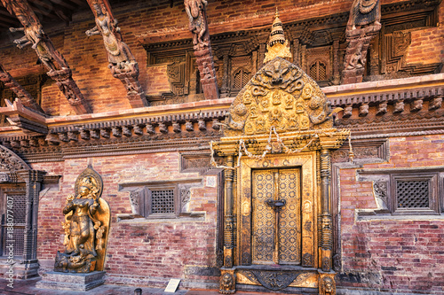 Yamuna Statue and Taleju Shrine, Mul Chowk, Patan-Durbar-Square, Lalitpur, Nepal