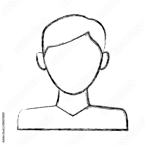 Man avatar profile icon vector illustration graphic design