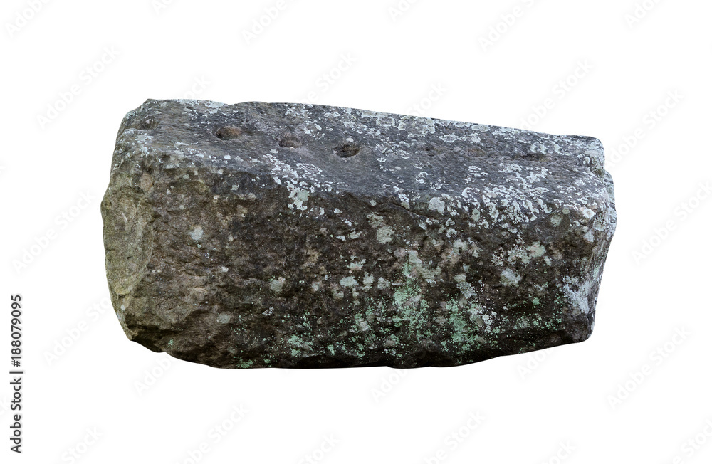 Big granite rock stone, isolated on white background.rock stone isolated on white background. Big granite rock stone, isolated on white background.rock stone isolated on white background.