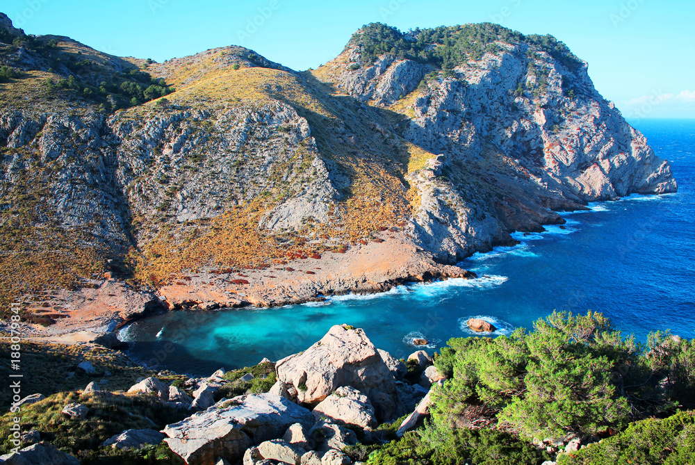 Cala Figuera on Majorca Island, Balearic Islands, Spain