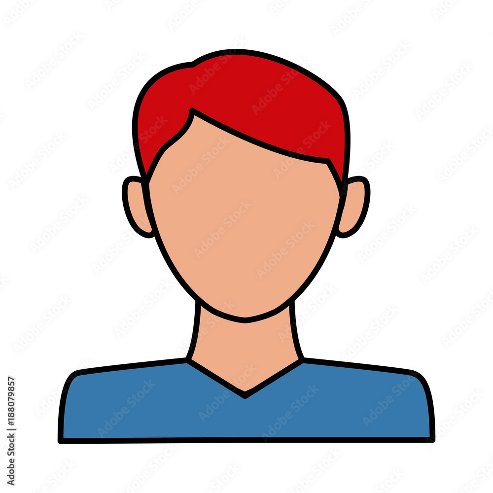 Man avatar profile icon vector illustration graphic design