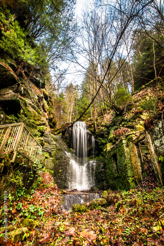 little waterfall in Saxon Switzerland