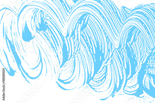Natural soap texture. Amusing light blue foam trace background. Artistic resplendent soap suds. Cleanliness, cleanness, purity concept. Vector illustration.