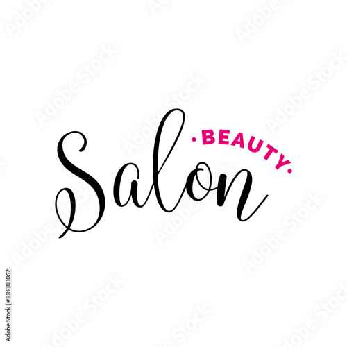 Beauty Salon Lettering for Logo Designs