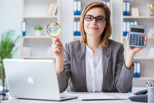 Businesswoman working in the office