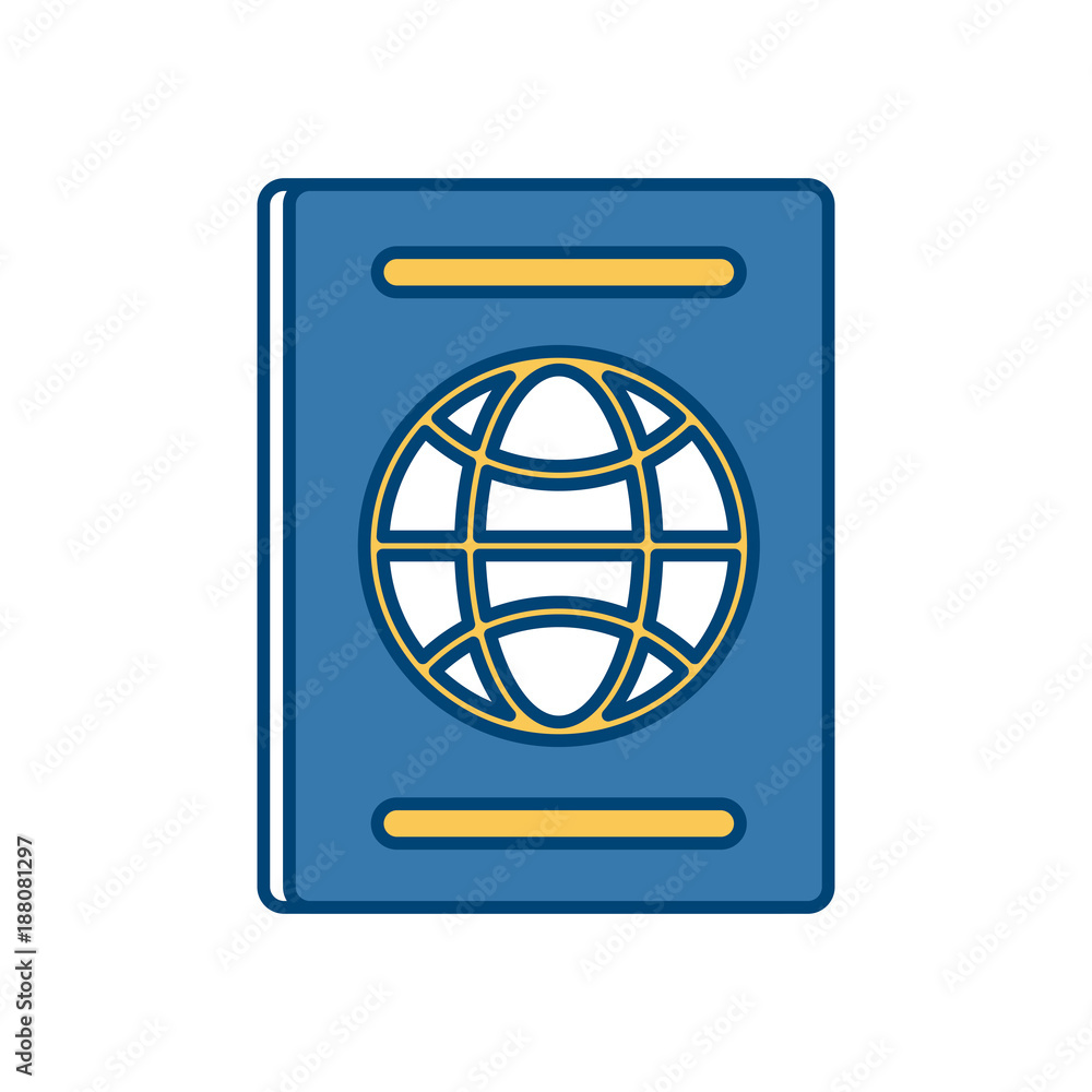 Passport travel document icon vector illustration graphic design Passport travel document icon vector illustration graphic design