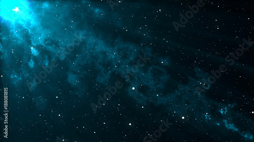 Abstract fantastic nebula. Digital Space background