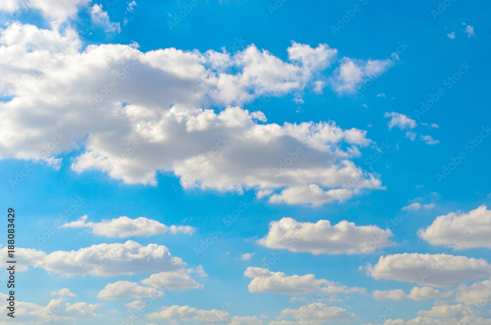 Fototapeta premium The blue sky alternates with a white cloud.Can be made to the background image.