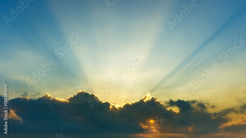 Foto Background of cloud on the sky and sliver lining