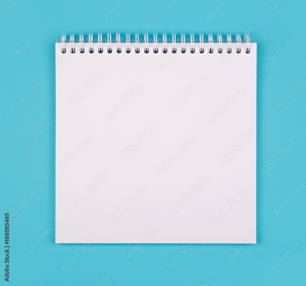 Empty white notepad Empty white notepad