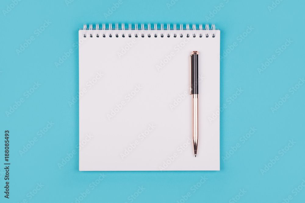 Empty white notepad Empty white notepad
