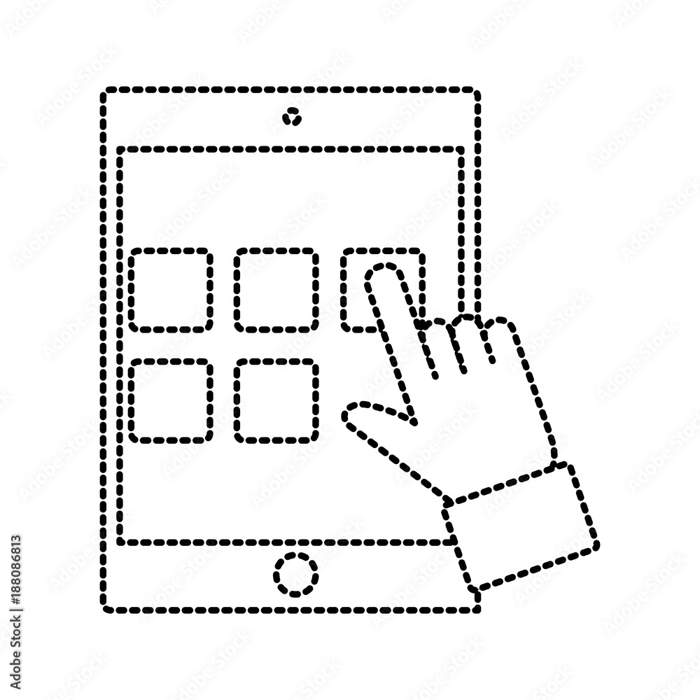 Tablet apps symbol icon vector illustration graphic design