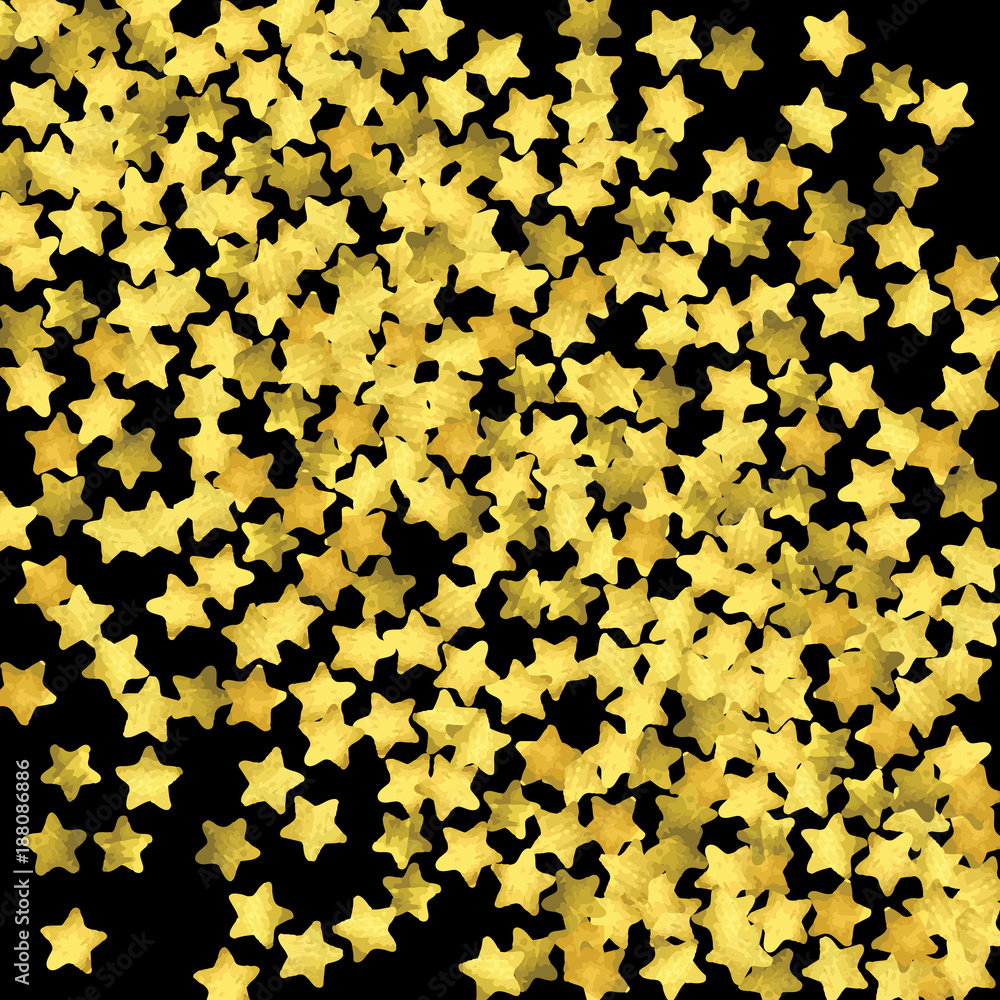 Golden confetti isolated on black background. Golden confetti isolated on black background.