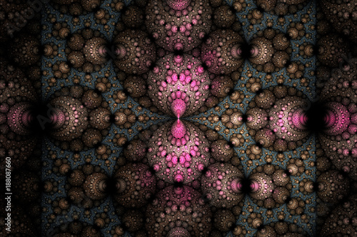 Geometric fractal shape can illustrate daydreaming imagination psychedelic sp...