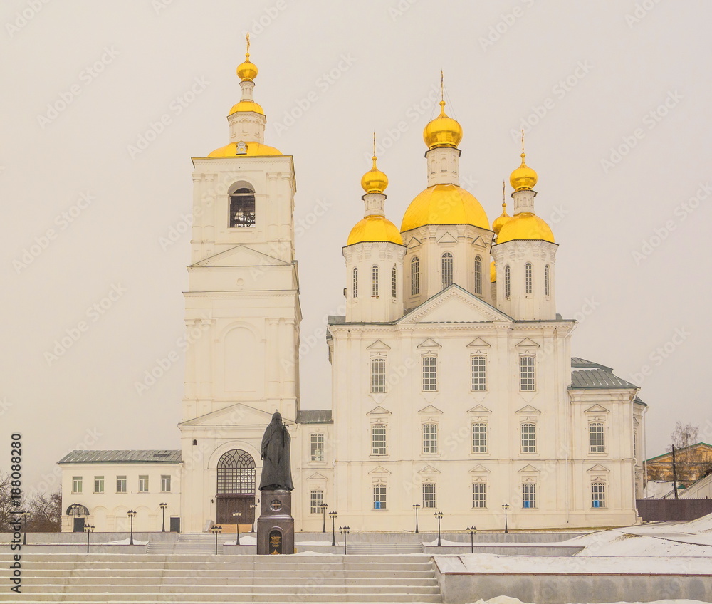 Annunciation Church in the ancient Russian city of Arzamas in winter