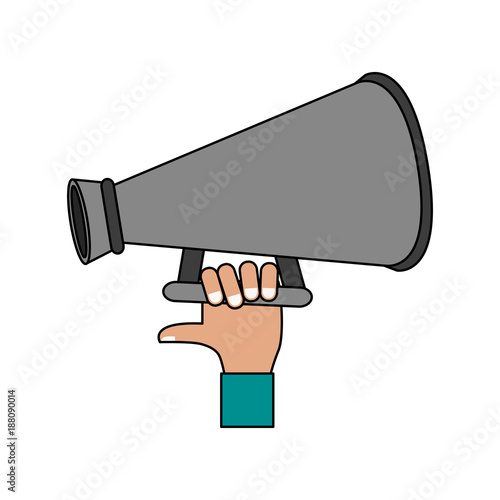 Movie directors bullhorn icon vector illustration graphic design