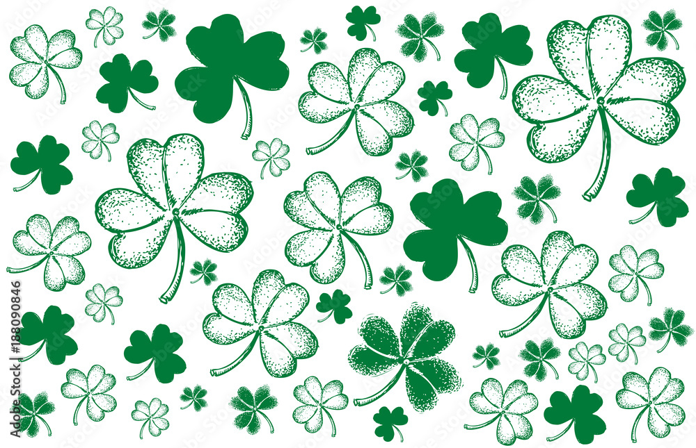 St. Patrick's Day set. Hand drawn illustrations St. Patrick's Day set. Hand drawn illustrations